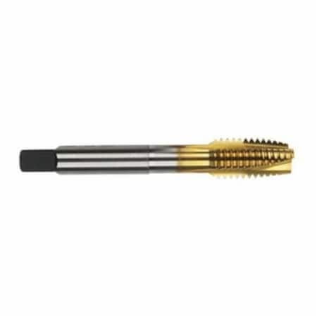 Spiral Point Tap, Oversized, Series 2090G, Imperial, UNC, 91612, Plug Chamfer, 4 Flutes, HSS, TiN